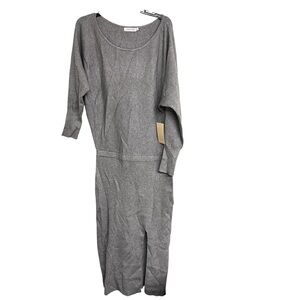 New JustFab Grey‎ Ribbed Long Sleeve Dress